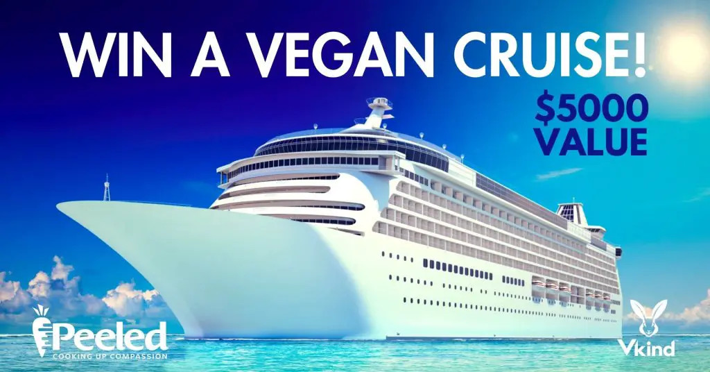 Peeled Vegan Cruise Sweepstakes - Win A $5,000 Eco Friendly Vegan Caribbean Cruise  For 2