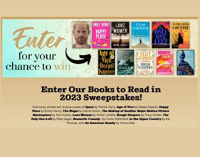 Penguin Random House Our Books to Read in 2023 Sweepstakes - Win 11 Best Seller Books