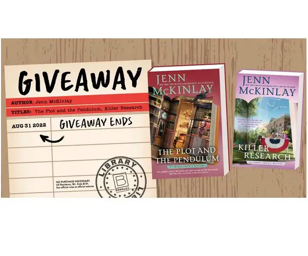 Penguin Random House Jenn McKinlay August 2022 Sweepstakes - Win Two Books by the Author