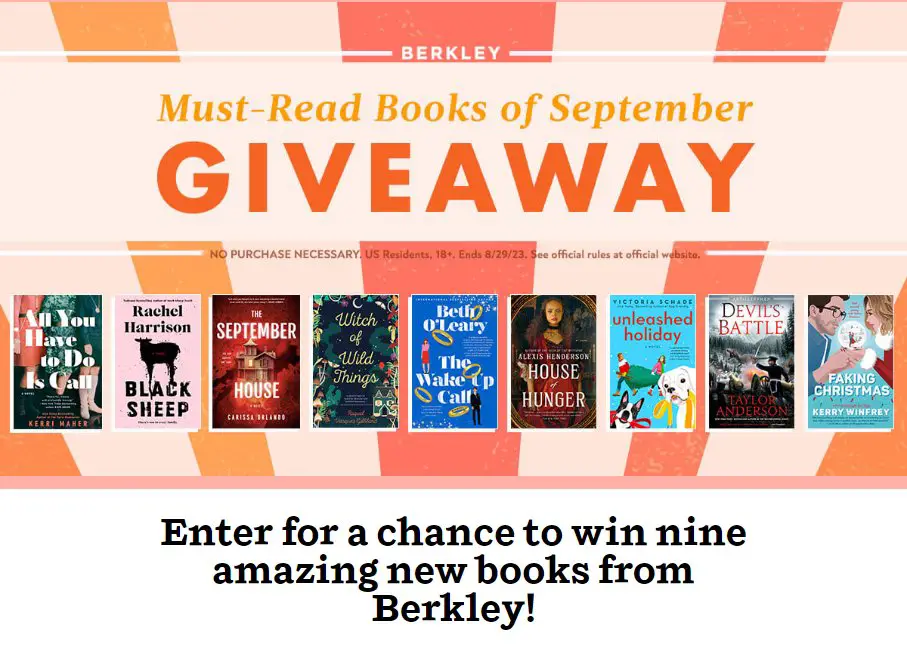 Penguin Random House Must – Read Books September Giveaway –  Win A 9-Book Pack