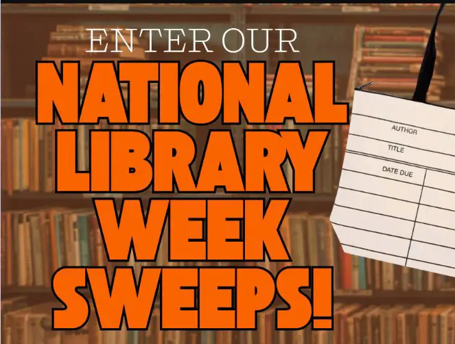 Penguin Random House National Library Week Sweepstakes - Win 7 novels, a tote bag, and a t-shirt