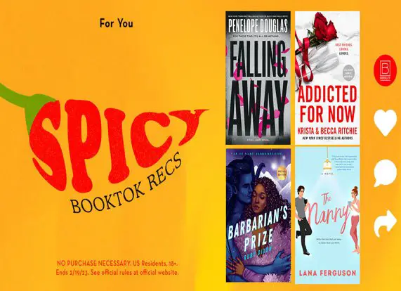Penguin Random House Spicy BookTok Recs Sweepstakes