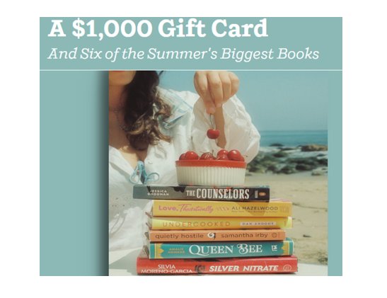 Penguin Random House Summer Giveaway - Win $1,000 For A Summer Getaway + 6 books