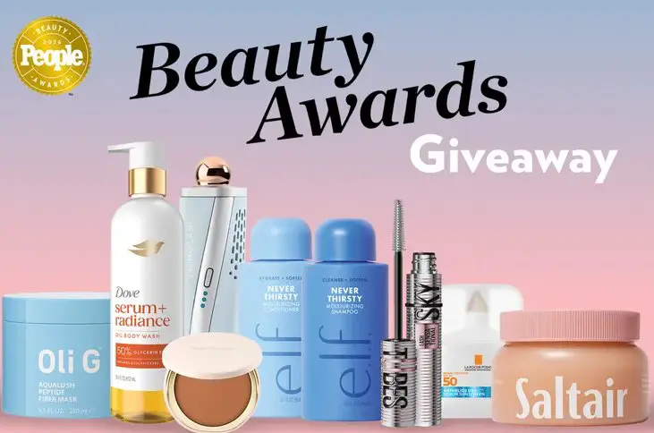 PEOPLE App Beauty Awards Sweepstakes – Award-Winning Beauty Products Up For Grabs (10 Winners)