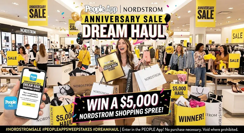 PEOPLE App Nordstrom Anniversary Sale Dream Haul Sweepstakes – Win A $5,000 Nordstrom Shopping Spree