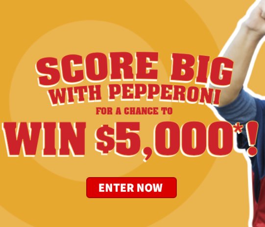 Pepperoni Gametime Sweepstakes