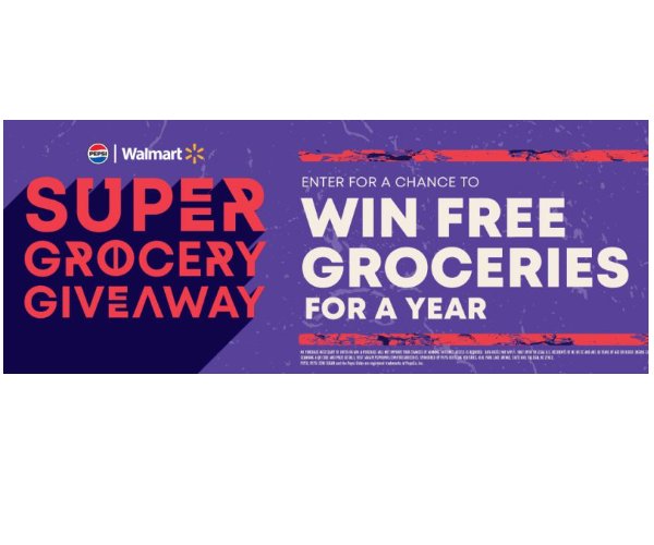 Pepsi 2023 Free Groceries For A Year Sweepstakes At Walmart - Win A $10,000 Gift Card (NC and SC Only)