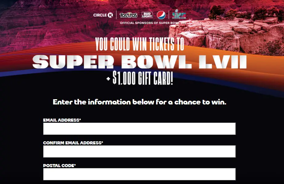 Pepsi Big Game Sweepstakes At Circle K - Win 2 Super Bowl Tickets & $1,000
