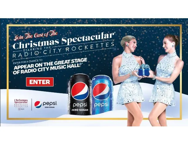 Pepsi Christmas Spectacular Share The Joy Sweepstakes - Win Tickets To The Radio City Rockettes' Christmas Spectacular