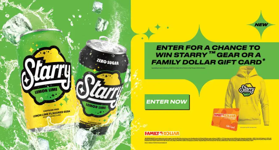 Pepsi-Cola Starry Gear Sweepstakes at Family Dollar - Win A $500 Gift Card