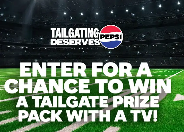 Pepsi Gameday Sweepstakes -  55" UHD TV, Pepsi Beverages & Frito-Lay Snacks Up for Grabs