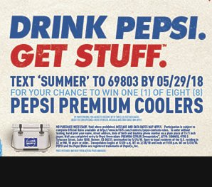 Pepsi Generations Yeti 20 Roadie Sweepstakes