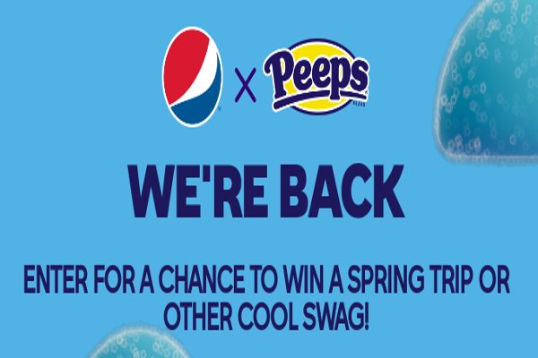 Pepsi x Peeps Promotion - Win A Trip For 2 To Any US Destination & More