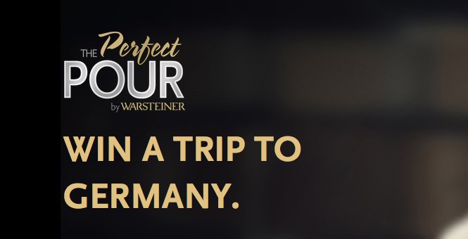 The “Perfect Pour” Sweepstakes 2016