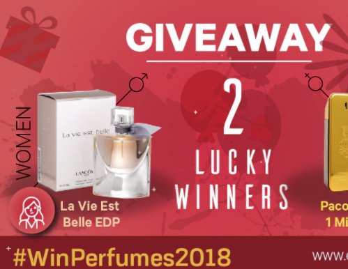 Perfumes Giveaway For Valentines Day