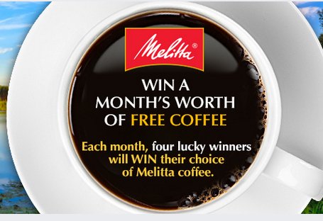 Perky! The Melitta Win Free Coffee Sweepstakes