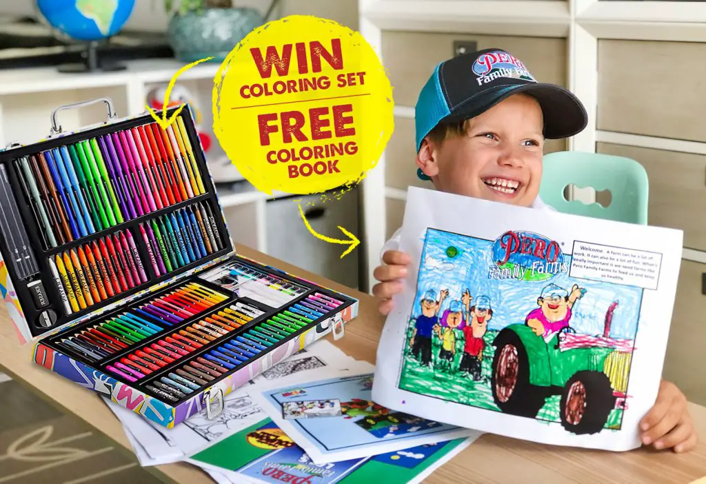 Pero Family Farms Fun On The Farm Sweepstakes – Win A 180-Piece Coloring Set (3 Winners)