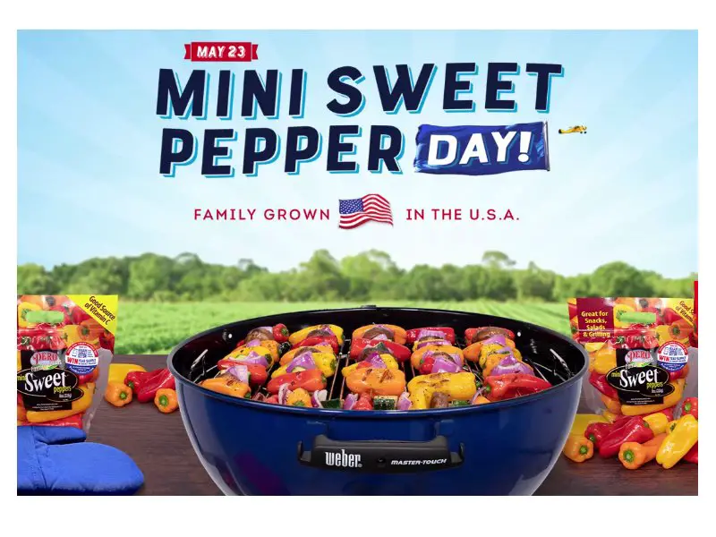 Pero Family Farms Mini Sweet Pepper Day Sweepstakes - Win A Portable Gas Grill & More