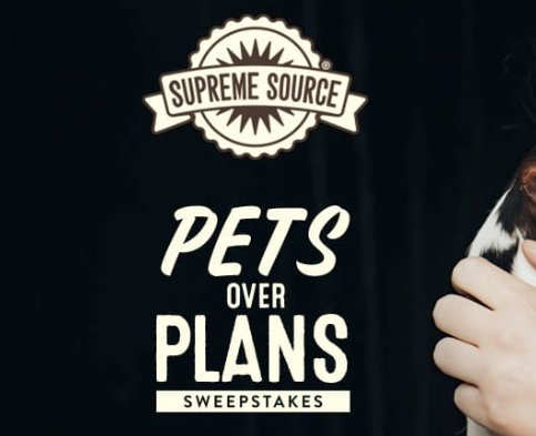 Pets Over Plans Sweepstakes