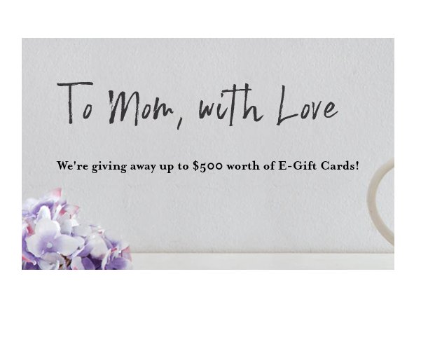 Pfaltzgraff To Mom With Love Giveaway - Win A $100 Gift Card