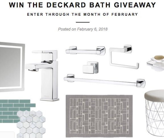 Pfister's Deckard Giveaway