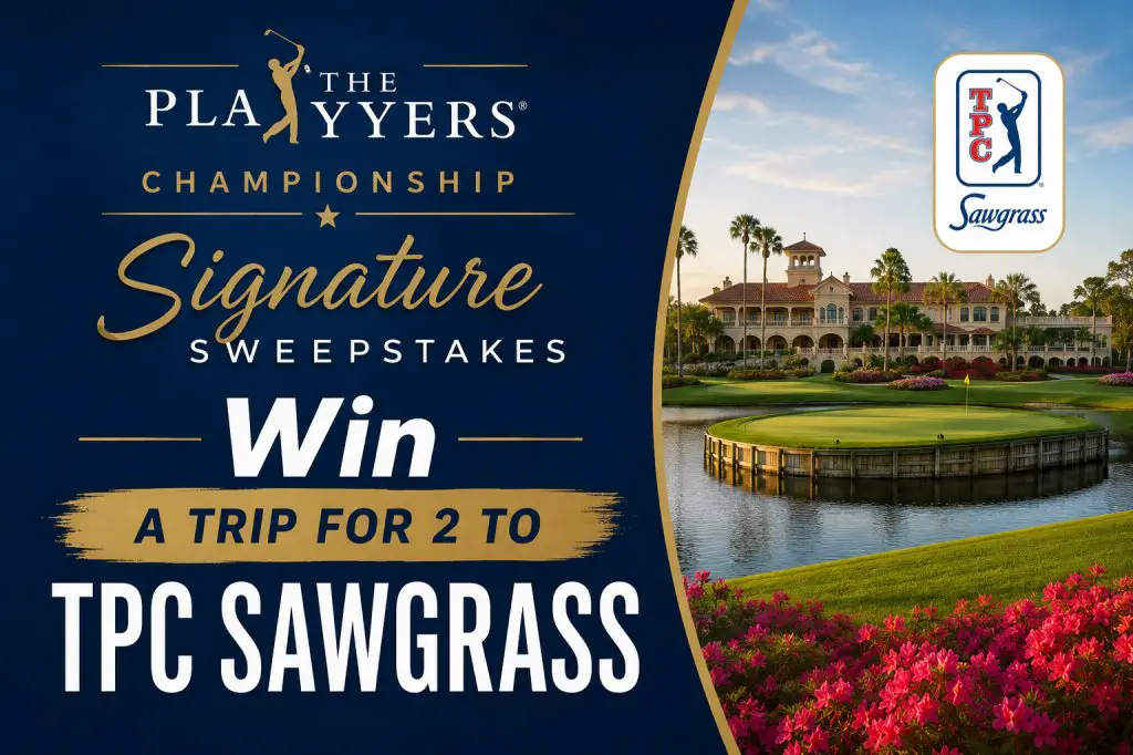 PGA Tour Players Championship Signature Sweepstakes – Win A Trip For 2 To TPC Sawgrass