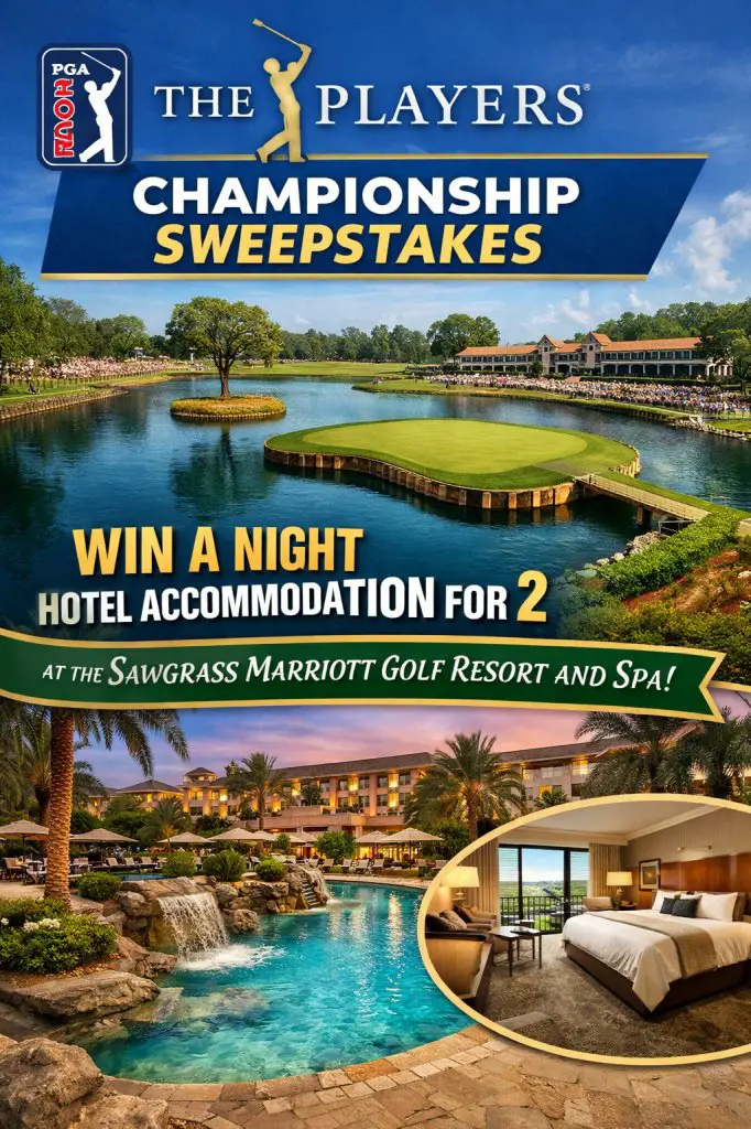 PGA Tour Players Championship Sweepstakes – Win a Golf Getaway for 2