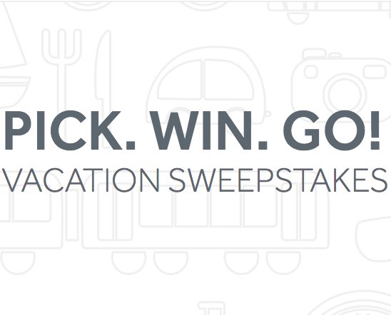 Pick. Win. Go! Vacation Sweepstakes