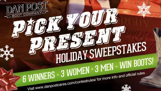 Pick Your Prize Holiday Sweepstakes
