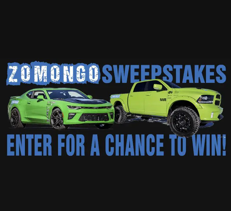 Pick Your Zomongo Events Vehicle Sweepstakes