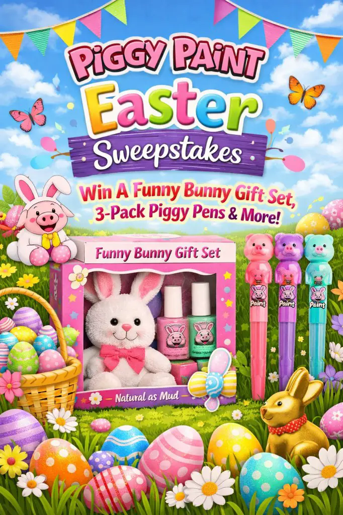Piggy Paint Easter Sweepstakes – Win A Funny Bunny Gift Set, 3-Pack Piggy Pens & More