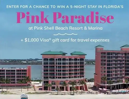Pink Sunset Sweepstakes - Win A 5 - Night Stay At The Gorgeous Pink Shell Resort In Fort Myers Beach, Florida