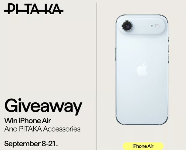 PITAKA's iPhone Air & Pitake Accessories Giveaway - Win an iPhone Air or a Pitaka Phone Accesory