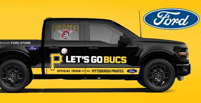 Pittsburgh Pirates Ford Truck Sweepstakes - Win a 2026 F-150 Crew Cab