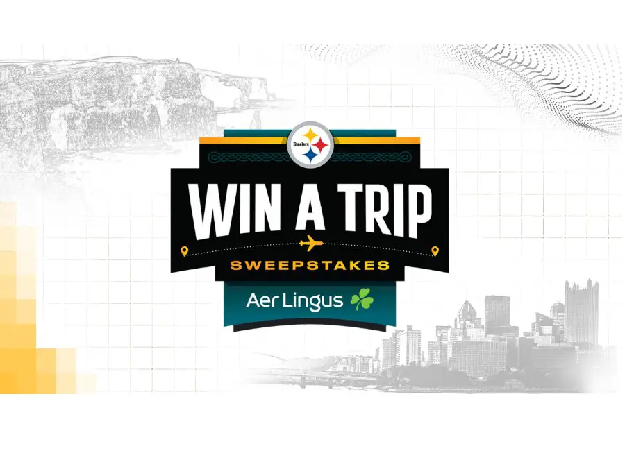 Pittsburgh Steelers 2026 Aer Lingus Win A Trip To Ireland Watch Party Sweepstakes - Win A Trip For Two To Dublin, Ireland