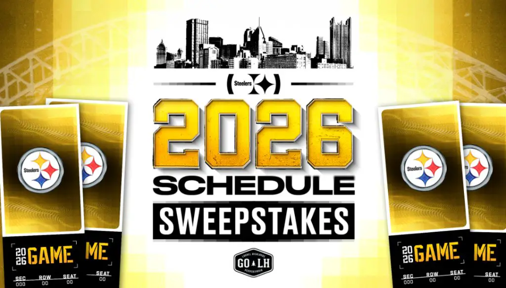 Pittsburgh Steelers 2026 Schedule Release Sweepstakes - Win 4 Pittsburgh Steelers Game & More