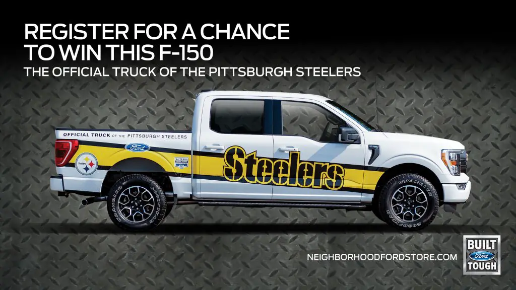 Pittsburgh Steelers Neighborhood Ford Store Toughest Truck Toughest Team Sweepstakes - Win A $57,000 Ford F150 Truck