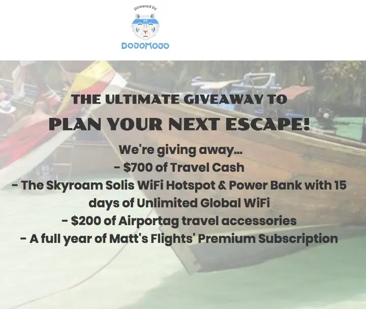 Plan Your Next Escape: Travel Giveaway