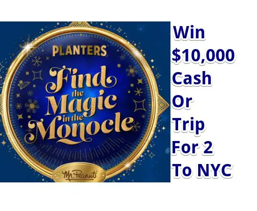 Planter Brand To All Good Nuts Sweepstakes – Win A Trip To New York City Or $10,000 Cash + Over 6000 Instant Win Prizes