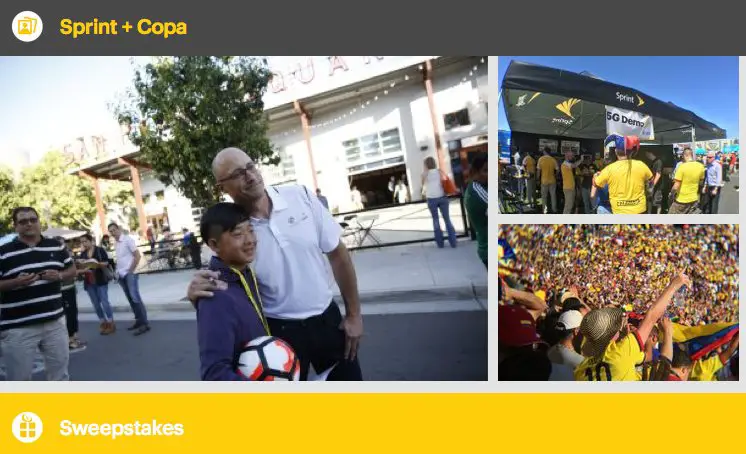 Play the $5000 Sprint Copa America Sweepstakes and win!