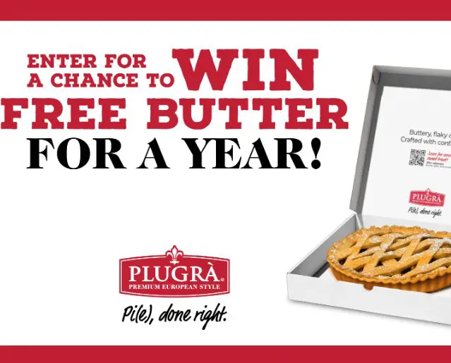 Plugra Butter Sweepstakes & Instant Win - Win free Plugra Butter for a year and more