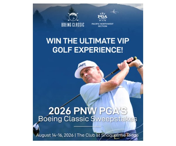 PNW PGA’s Boeing Classic 2026 Sweepstakes - Win PGA Boeing Classic Tickets & More