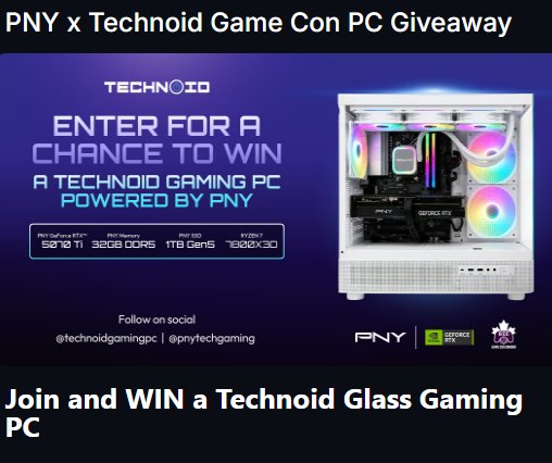PNY x Technoid Game Con PC Giveaway - Win a Gaming PC