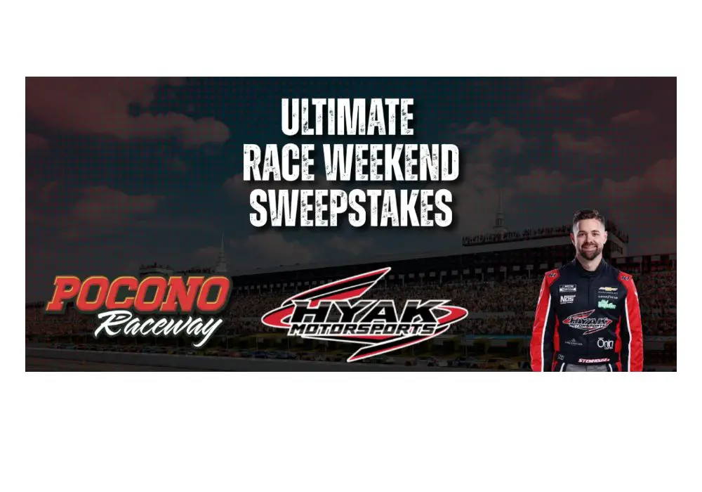 Pocono Raceway Ultimate Race Weekend Sweepstakes - Win A Race Weekend Experience At Pocono Raceway