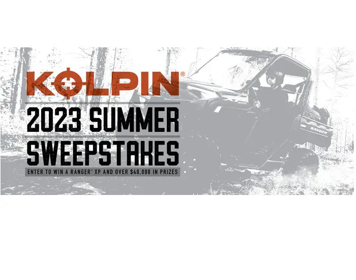 Polaris Industries Kolpin Outdoors 2023 Summer Sweepstakes - Win A UTV With Accessories, Outdoor, Hunting Gear And More