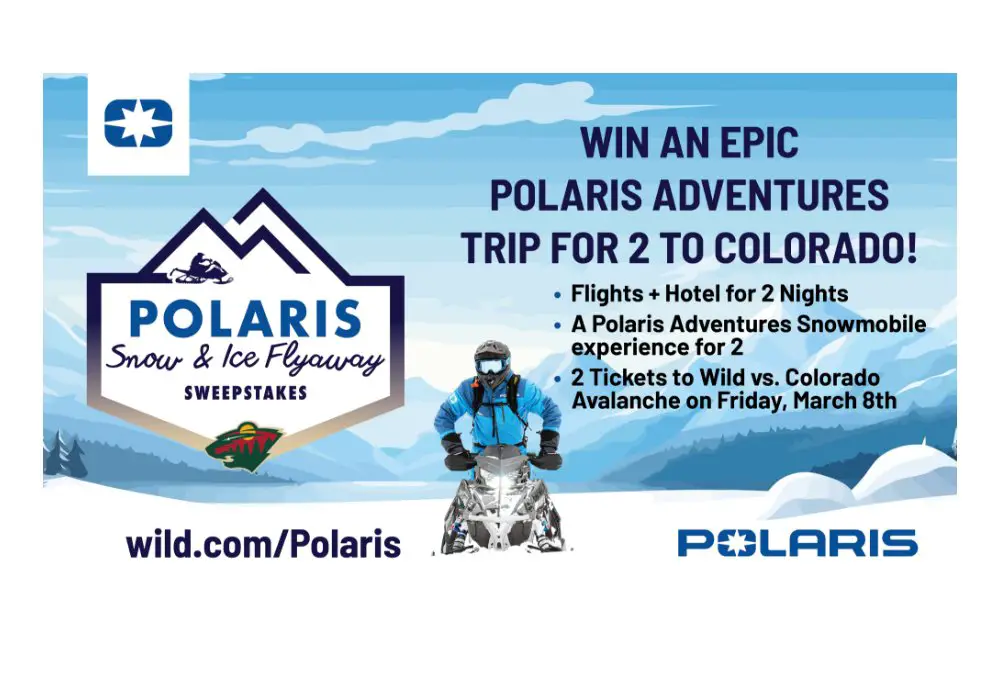 Polaris Snow And Ice Fly Away Sweepstakes - Win A Trip For 2 To Denver, CO