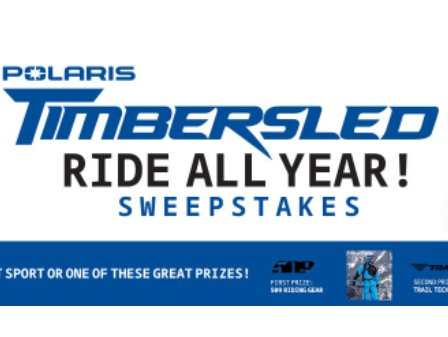 Polaris Timbersled Ride All Year Sweepstakes - Win A $4,500 Snowbike