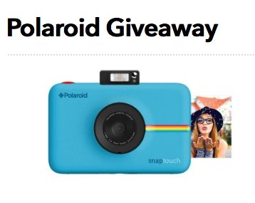 Polaroid Sweepstakes