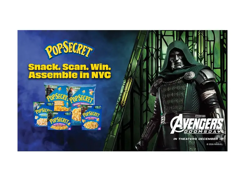 Pop Secret Assemble in NYC Sweepstakes - Win A Trip For Two To New York & More