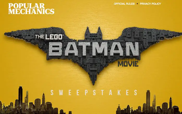 The Lego Batman Movie Sweepstakes